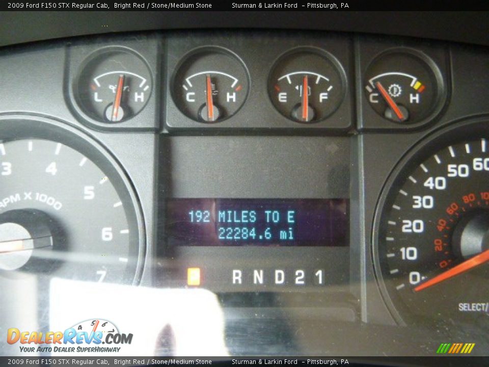 2009 Ford F150 STX Regular Cab Bright Red / Stone/Medium Stone Photo #15