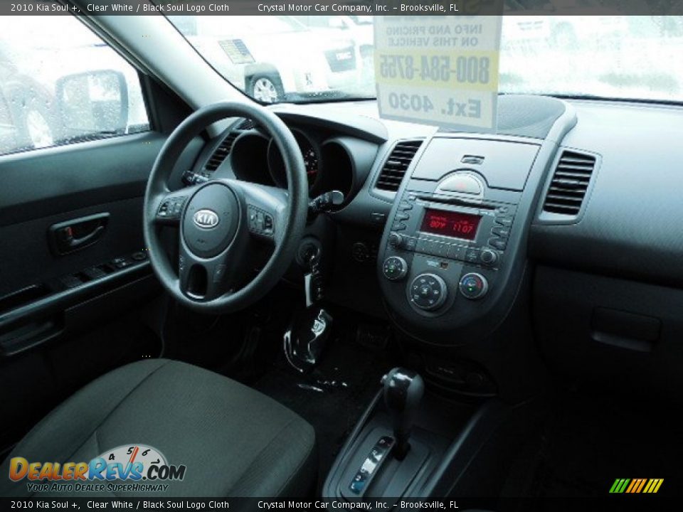 2010 Kia Soul + Clear White / Black Soul Logo Cloth Photo #12