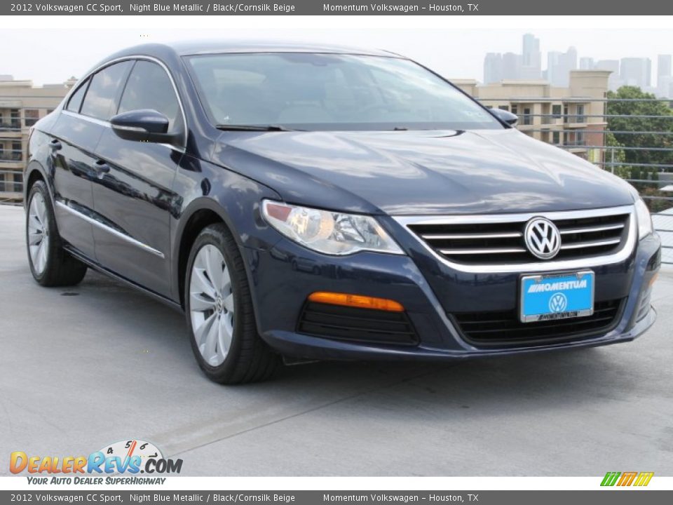 2012 Volkswagen CC Sport Night Blue Metallic / Black/Cornsilk Beige Photo #1