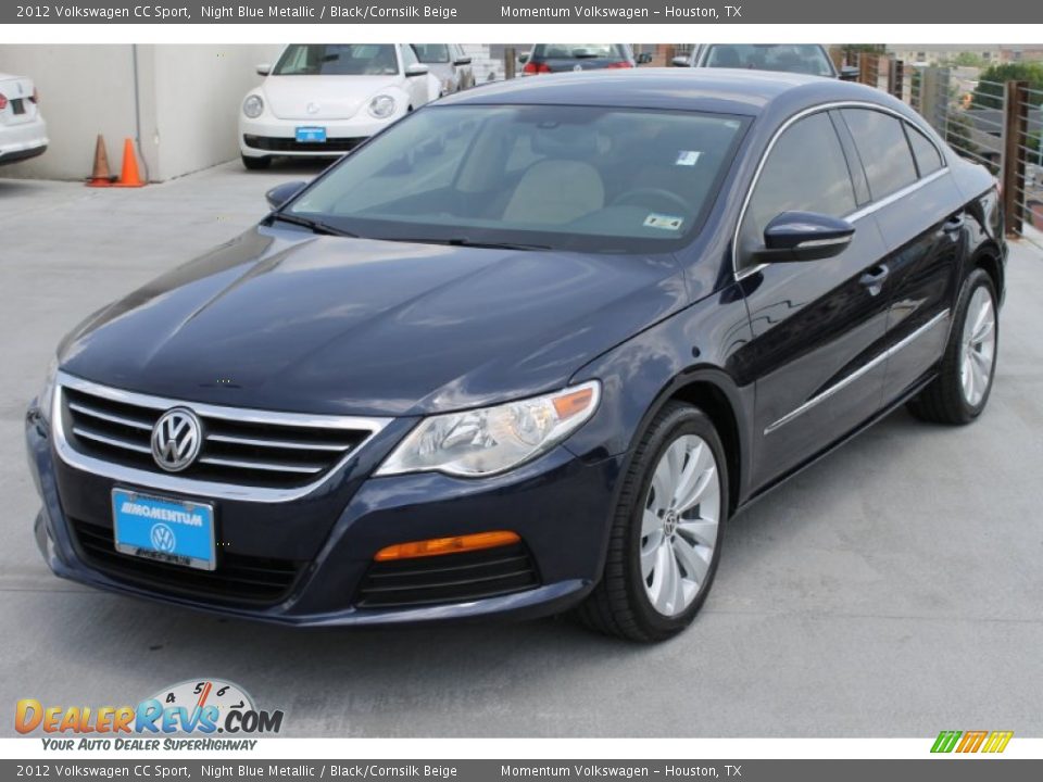 2012 Volkswagen CC Sport Night Blue Metallic / Black/Cornsilk Beige Photo #3