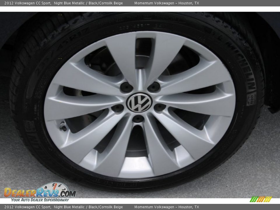 2012 Volkswagen CC Sport Night Blue Metallic / Black/Cornsilk Beige Photo #6