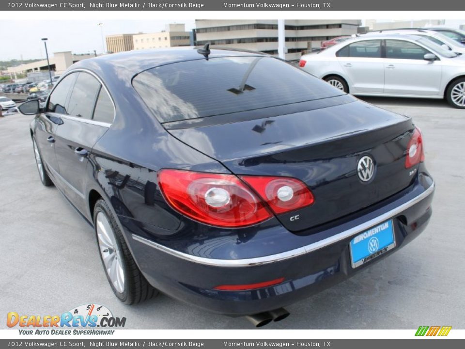 2012 Volkswagen CC Sport Night Blue Metallic / Black/Cornsilk Beige Photo #7