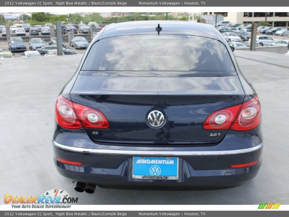 2012 Volkswagen CC Sport Night Blue Metallic / Black/Cornsilk Beige Photo #8