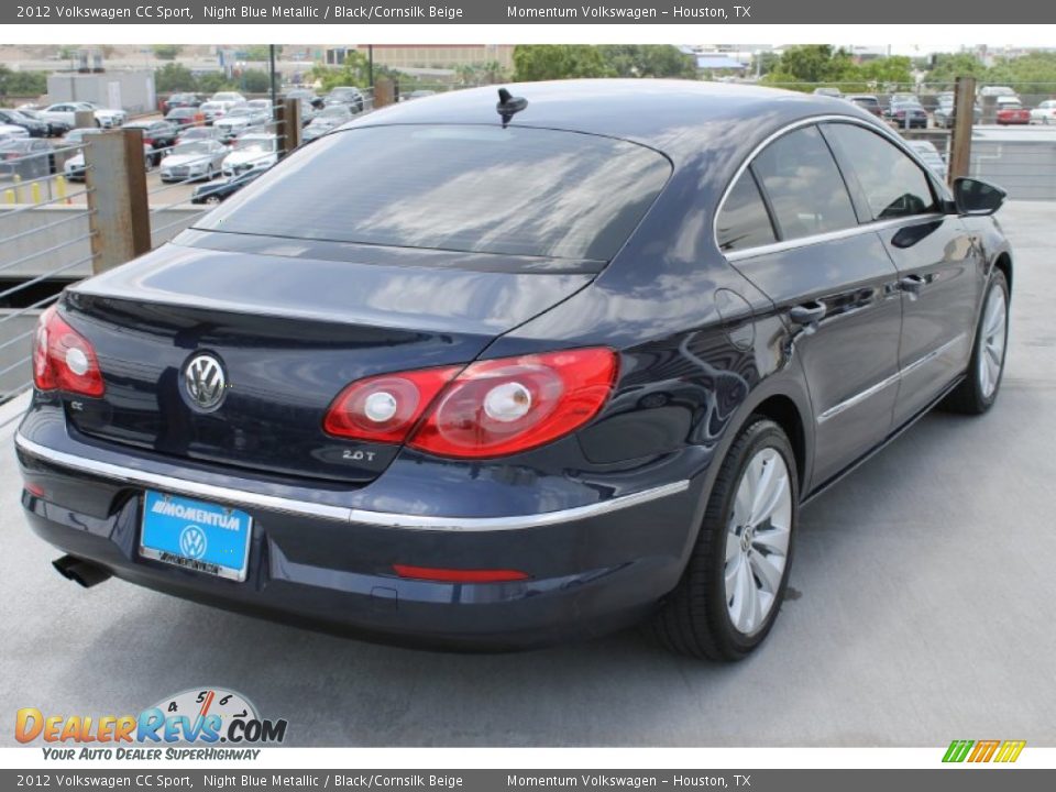 2012 Volkswagen CC Sport Night Blue Metallic / Black/Cornsilk Beige Photo #9