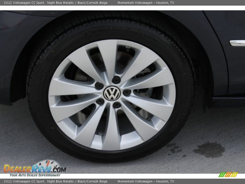 2012 Volkswagen CC Sport Night Blue Metallic / Black/Cornsilk Beige Photo #10