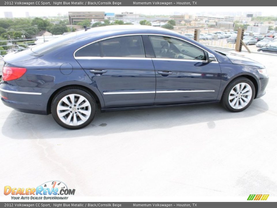 2012 Volkswagen CC Sport Night Blue Metallic / Black/Cornsilk Beige Photo #11