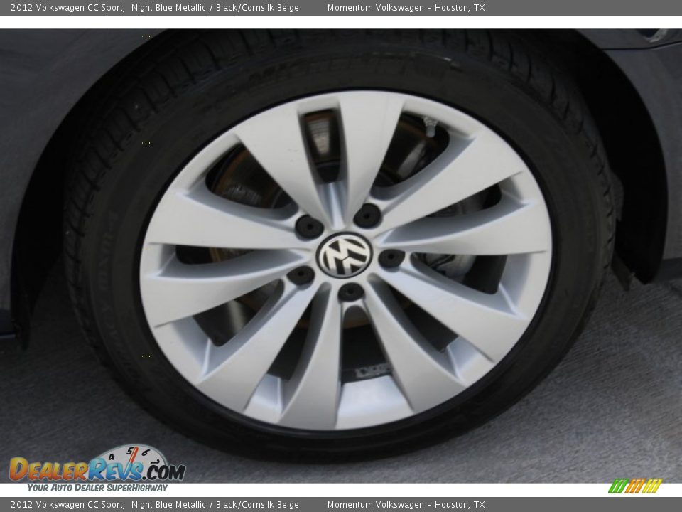2012 Volkswagen CC Sport Night Blue Metallic / Black/Cornsilk Beige Photo #12