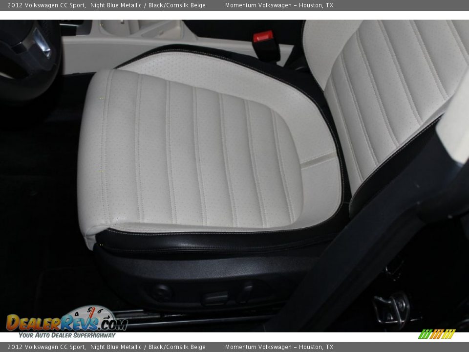 2012 Volkswagen CC Sport Night Blue Metallic / Black/Cornsilk Beige Photo #14