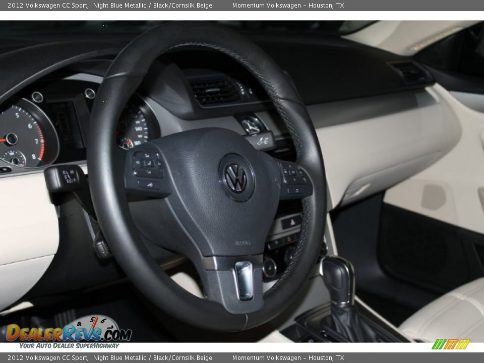 2012 Volkswagen CC Sport Night Blue Metallic / Black/Cornsilk Beige Photo #15