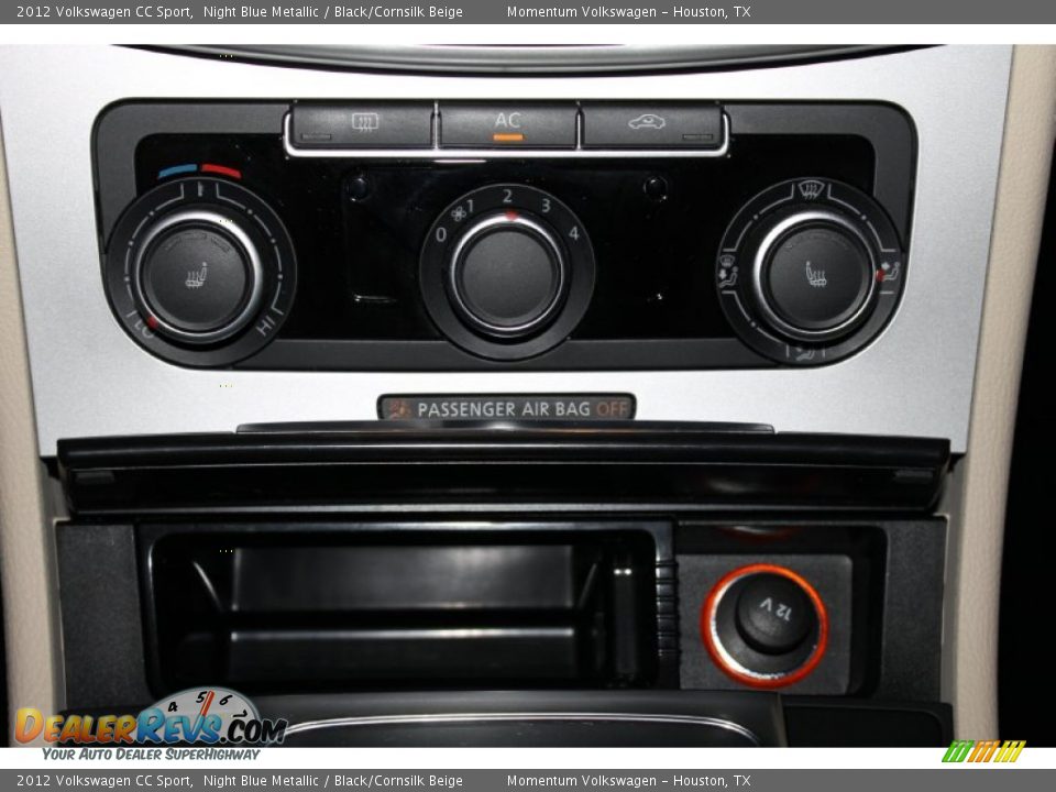 2012 Volkswagen CC Sport Night Blue Metallic / Black/Cornsilk Beige Photo #21