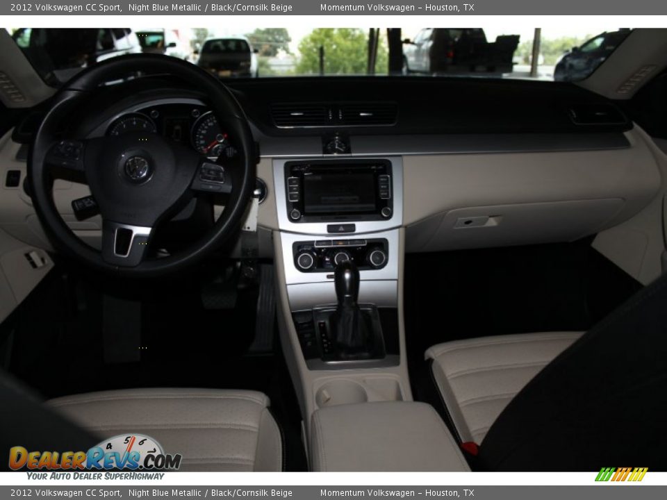 2012 Volkswagen CC Sport Night Blue Metallic / Black/Cornsilk Beige Photo #27