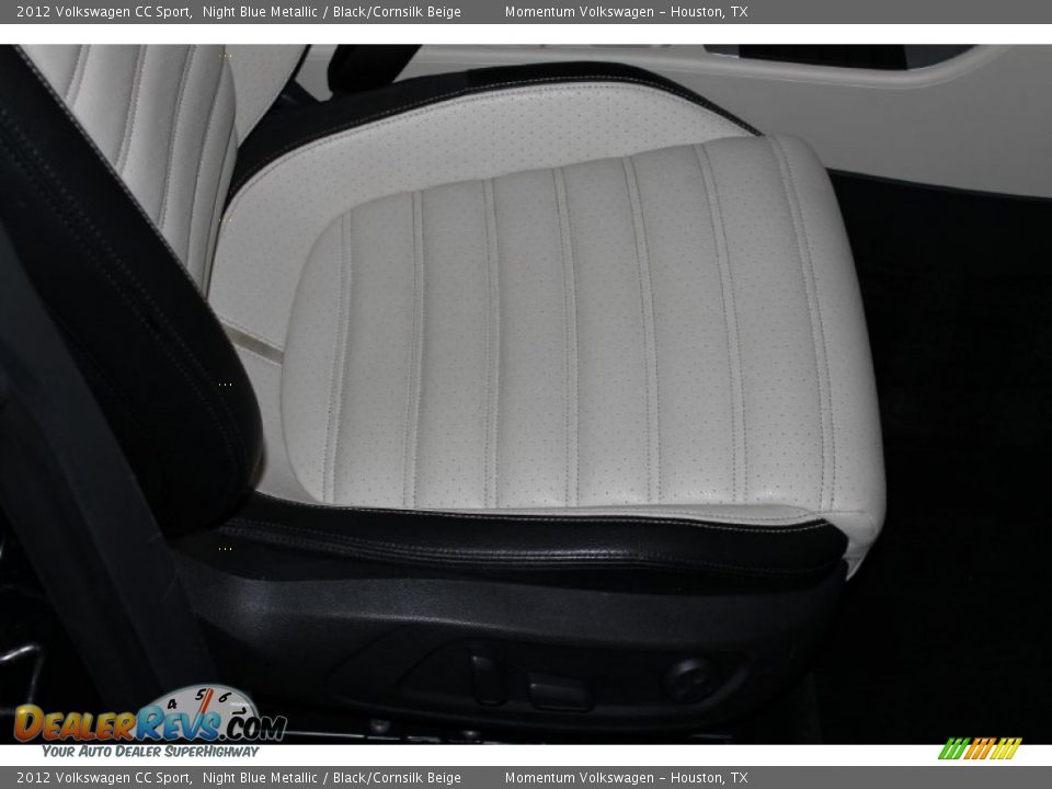2012 Volkswagen CC Sport Night Blue Metallic / Black/Cornsilk Beige Photo #34