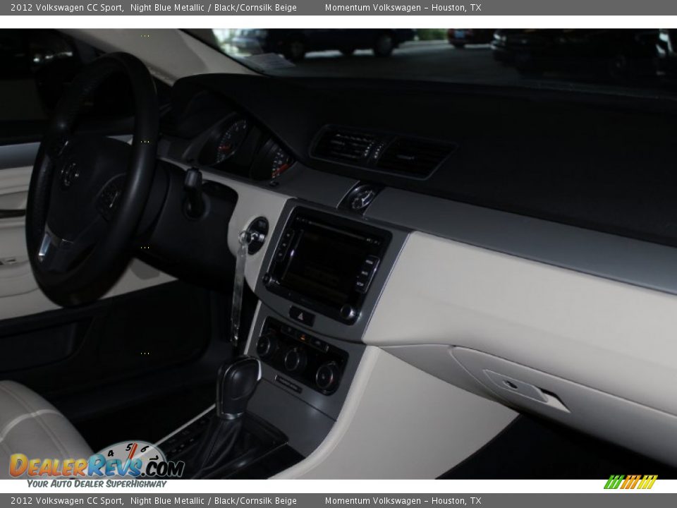 2012 Volkswagen CC Sport Night Blue Metallic / Black/Cornsilk Beige Photo #35