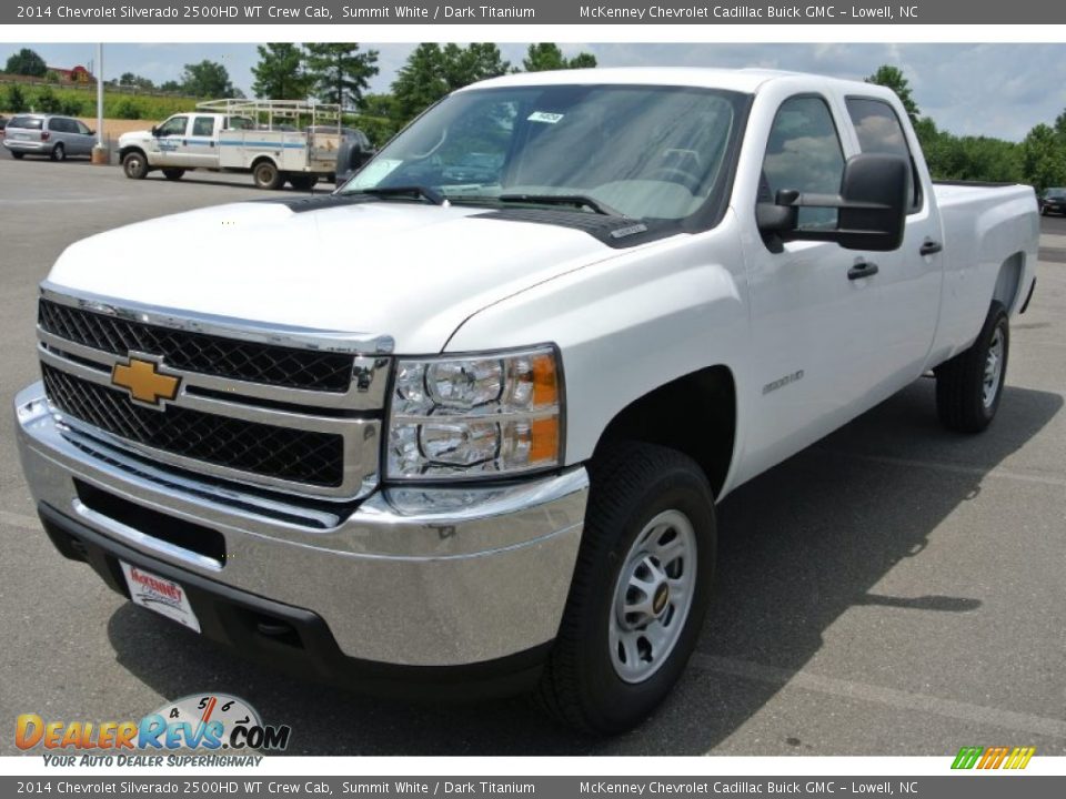 2014 Chevrolet Silverado 2500HD WT Crew Cab Summit White / Dark Titanium Photo #2