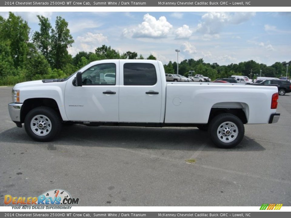2014 Chevrolet Silverado 2500HD WT Crew Cab Summit White / Dark Titanium Photo #3