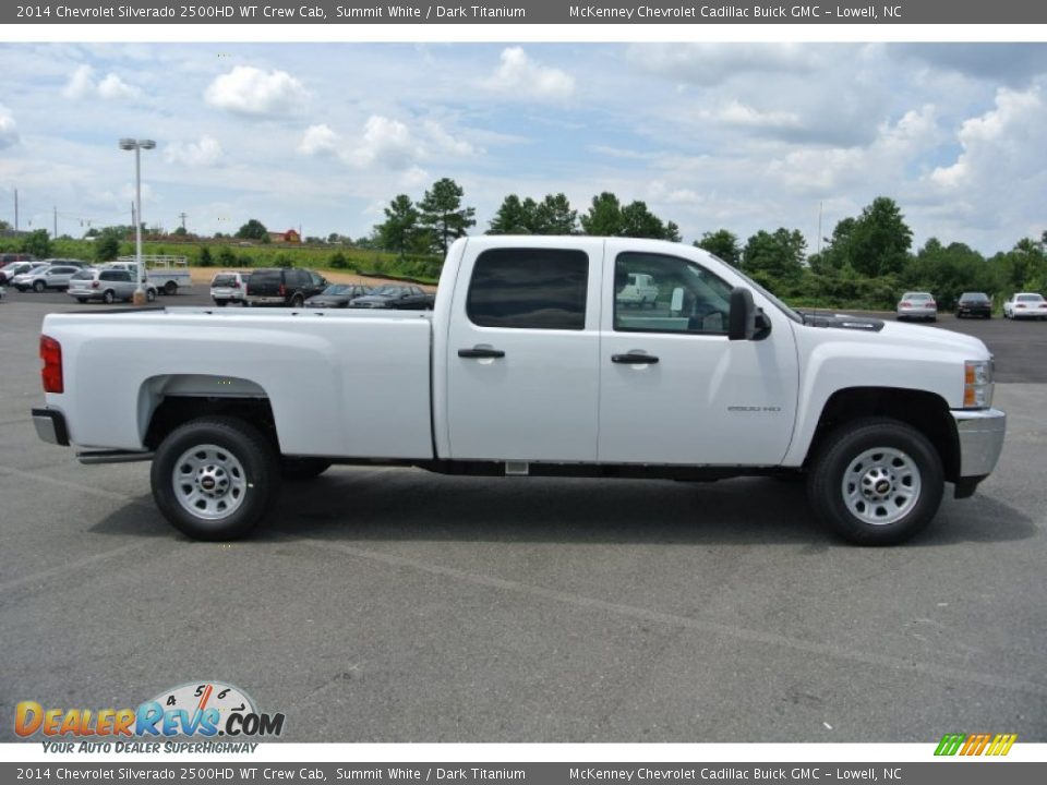 2014 Chevrolet Silverado 2500HD WT Crew Cab Summit White / Dark Titanium Photo #6