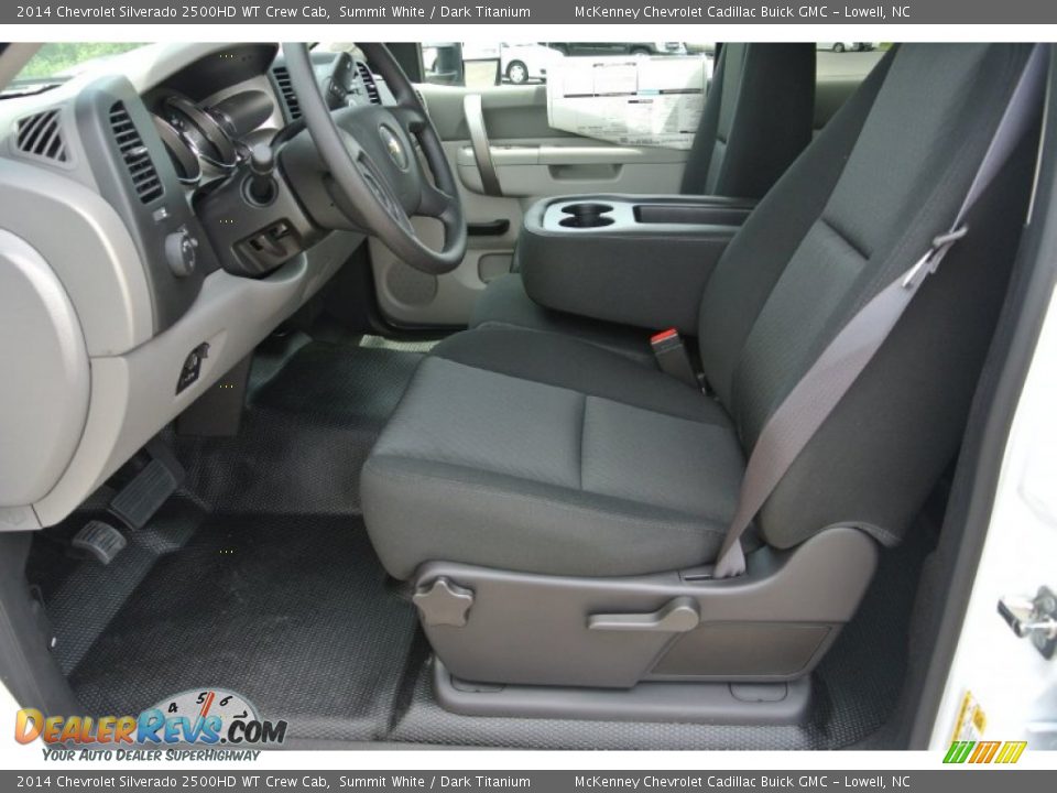 2014 Chevrolet Silverado 2500HD WT Crew Cab Summit White / Dark Titanium Photo #8