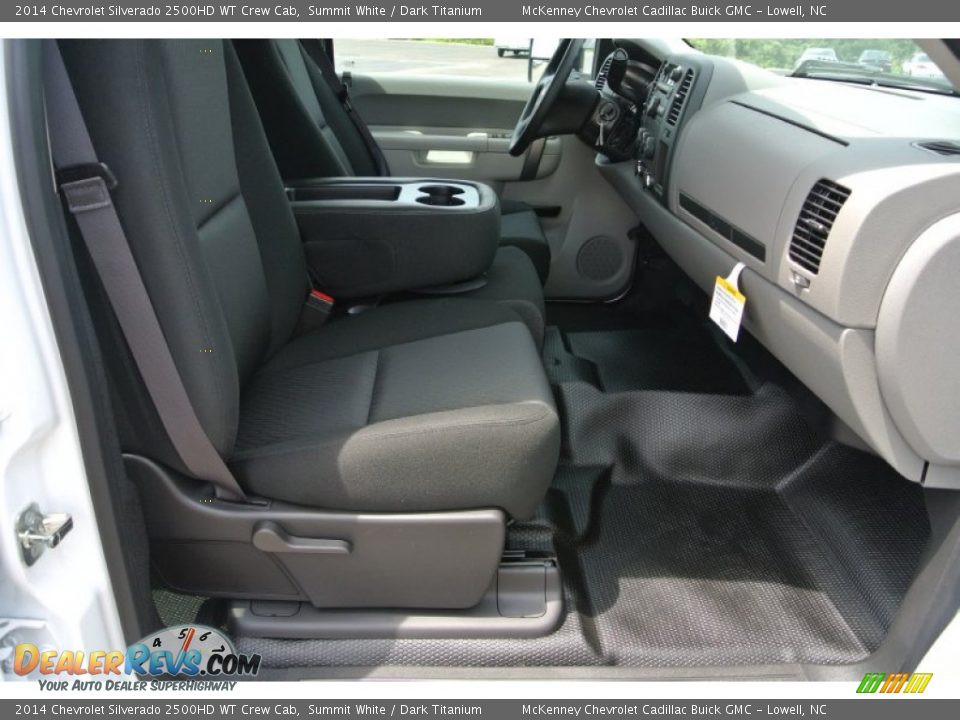 2014 Chevrolet Silverado 2500HD WT Crew Cab Summit White / Dark Titanium Photo #17