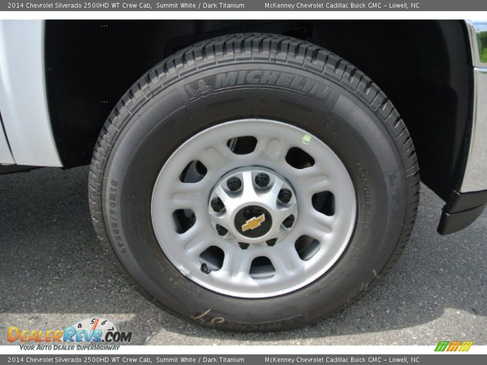 2014 Chevrolet Silverado 2500HD WT Crew Cab Summit White / Dark Titanium Photo #19