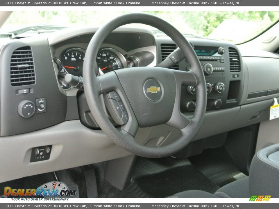 2014 Chevrolet Silverado 2500HD WT Crew Cab Summit White / Dark Titanium Photo #21