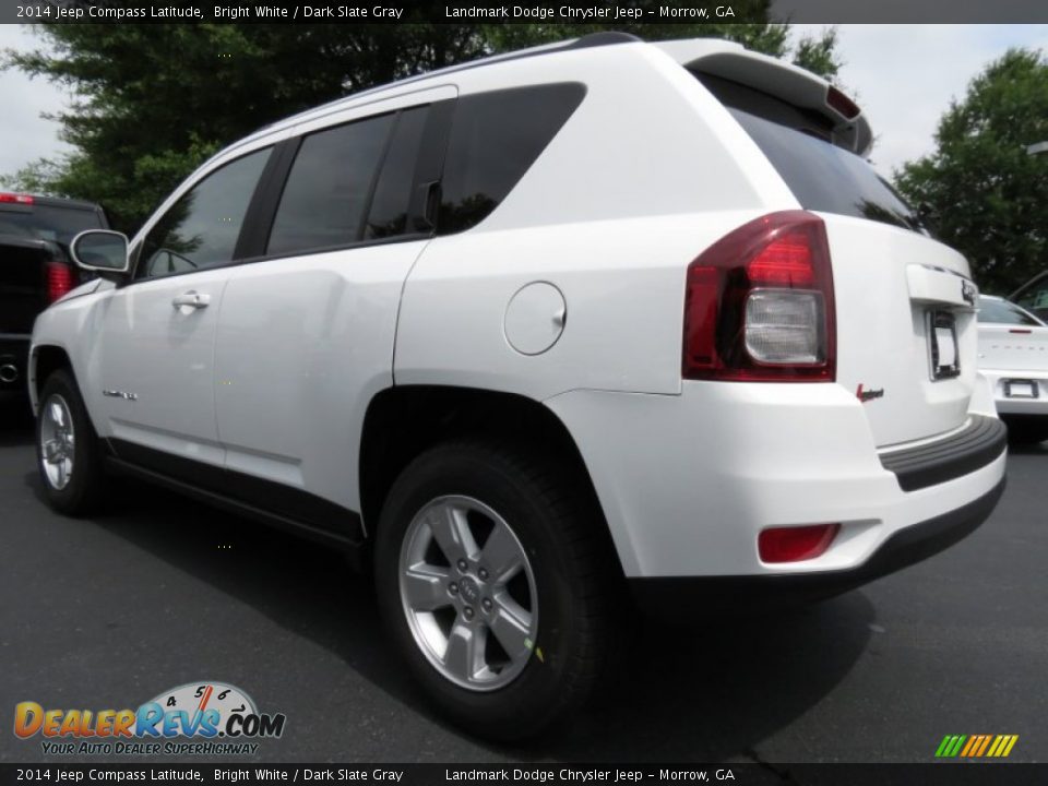 2014 Jeep Compass Latitude Bright White / Dark Slate Gray Photo #2