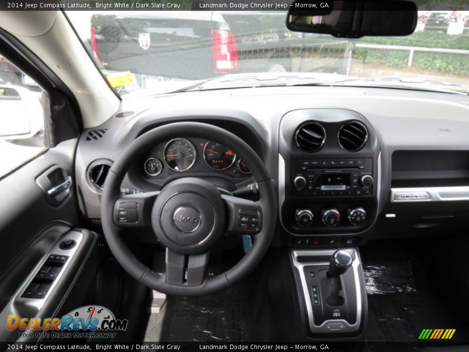 2014 Jeep Compass Latitude Bright White / Dark Slate Gray Photo #8