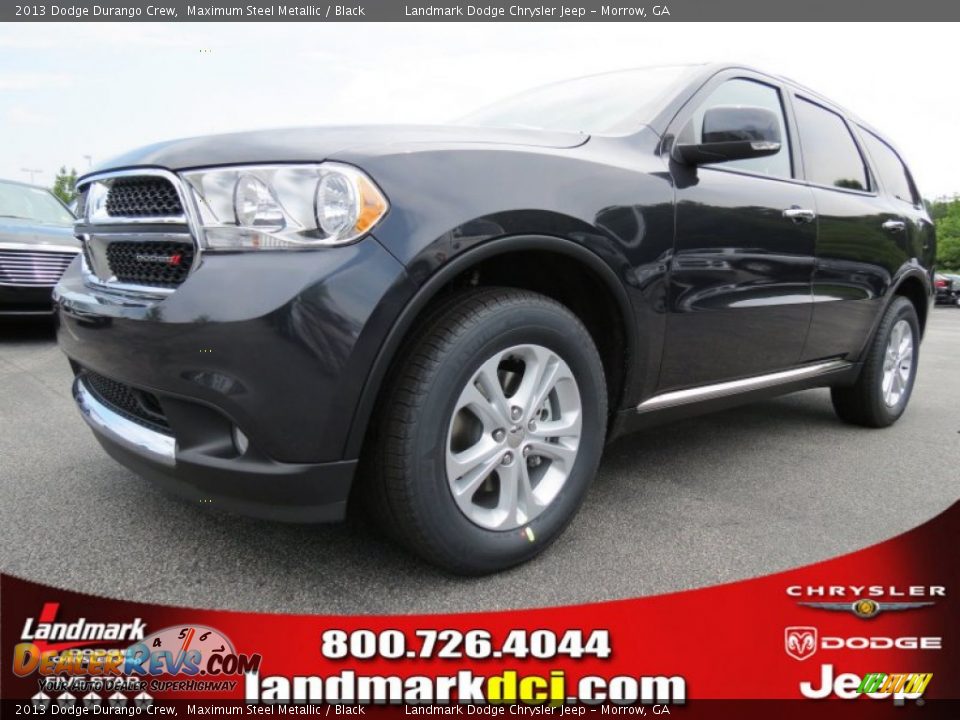 2013 Dodge Durango Crew Maximum Steel Metallic / Black Photo #1