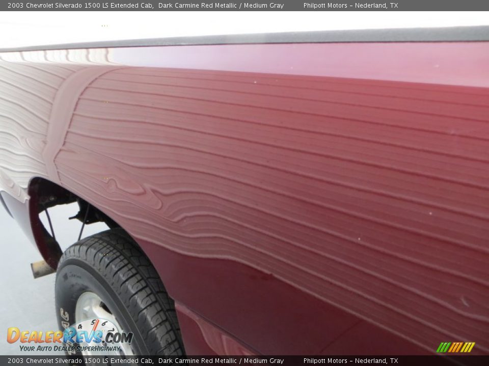 2003 Chevrolet Silverado 1500 LS Extended Cab Dark Carmine Red Metallic / Medium Gray Photo #14