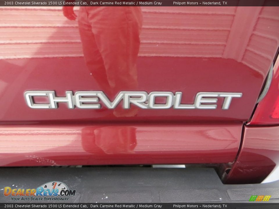 2003 Chevrolet Silverado 1500 LS Extended Cab Dark Carmine Red Metallic / Medium Gray Photo #16