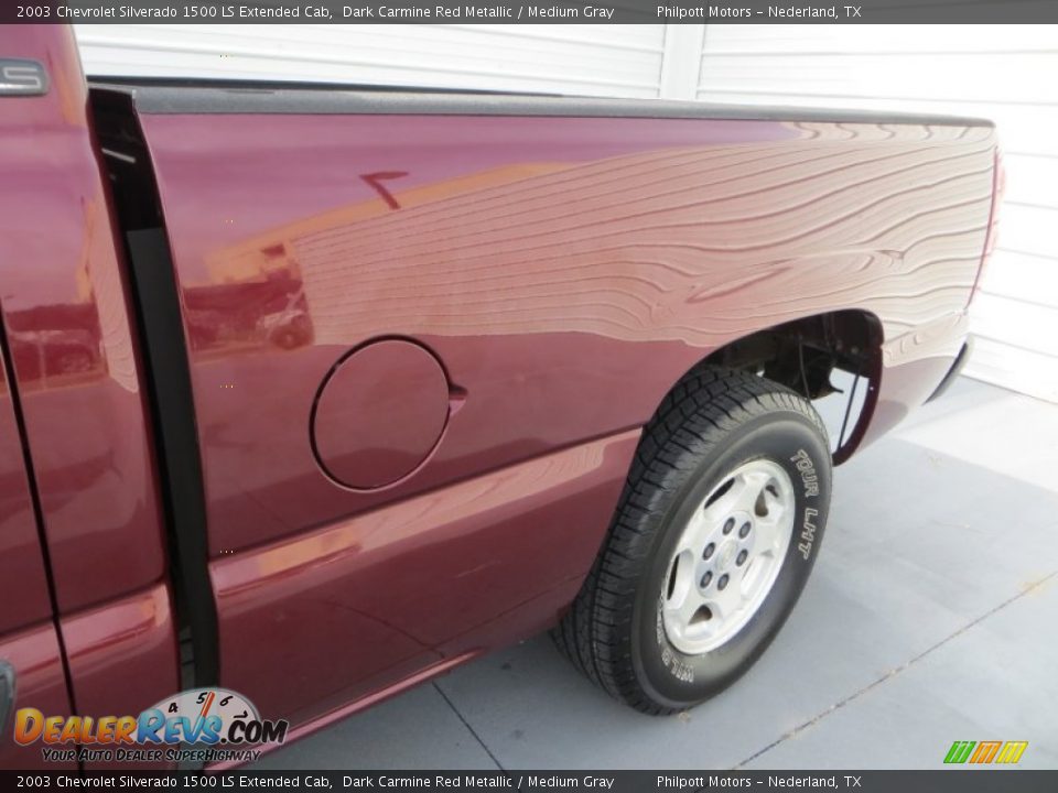 2003 Chevrolet Silverado 1500 LS Extended Cab Dark Carmine Red Metallic / Medium Gray Photo #19