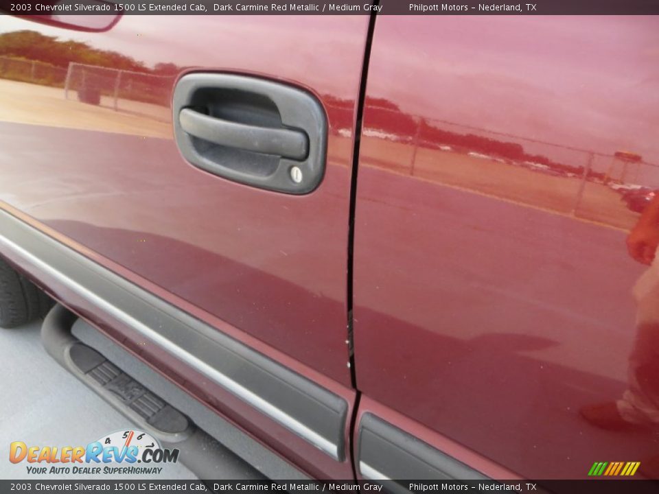 2003 Chevrolet Silverado 1500 LS Extended Cab Dark Carmine Red Metallic / Medium Gray Photo #20