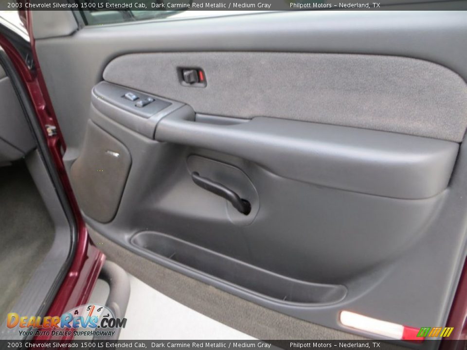 2003 Chevrolet Silverado 1500 LS Extended Cab Dark Carmine Red Metallic / Medium Gray Photo #22