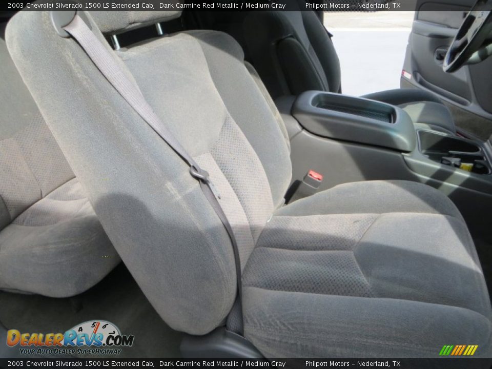 2003 Chevrolet Silverado 1500 LS Extended Cab Dark Carmine Red Metallic / Medium Gray Photo #24