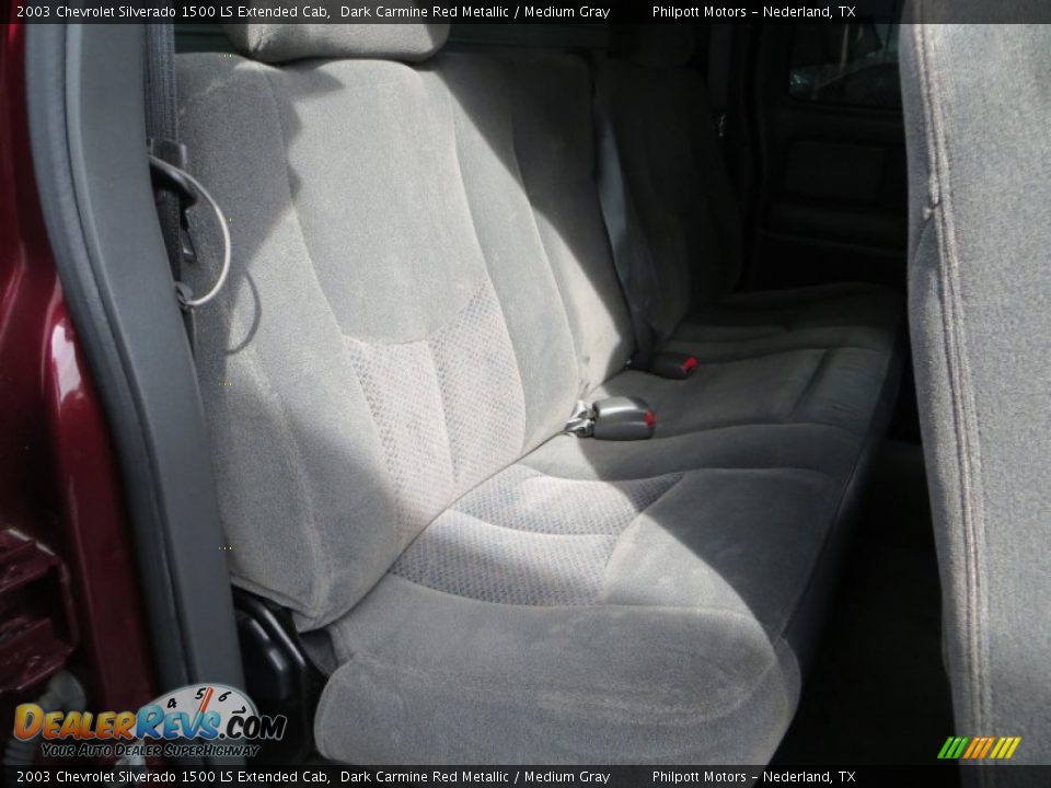 2003 Chevrolet Silverado 1500 LS Extended Cab Dark Carmine Red Metallic / Medium Gray Photo #25