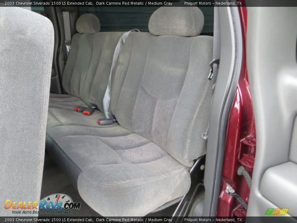 2003 Chevrolet Silverado 1500 LS Extended Cab Dark Carmine Red Metallic / Medium Gray Photo #26