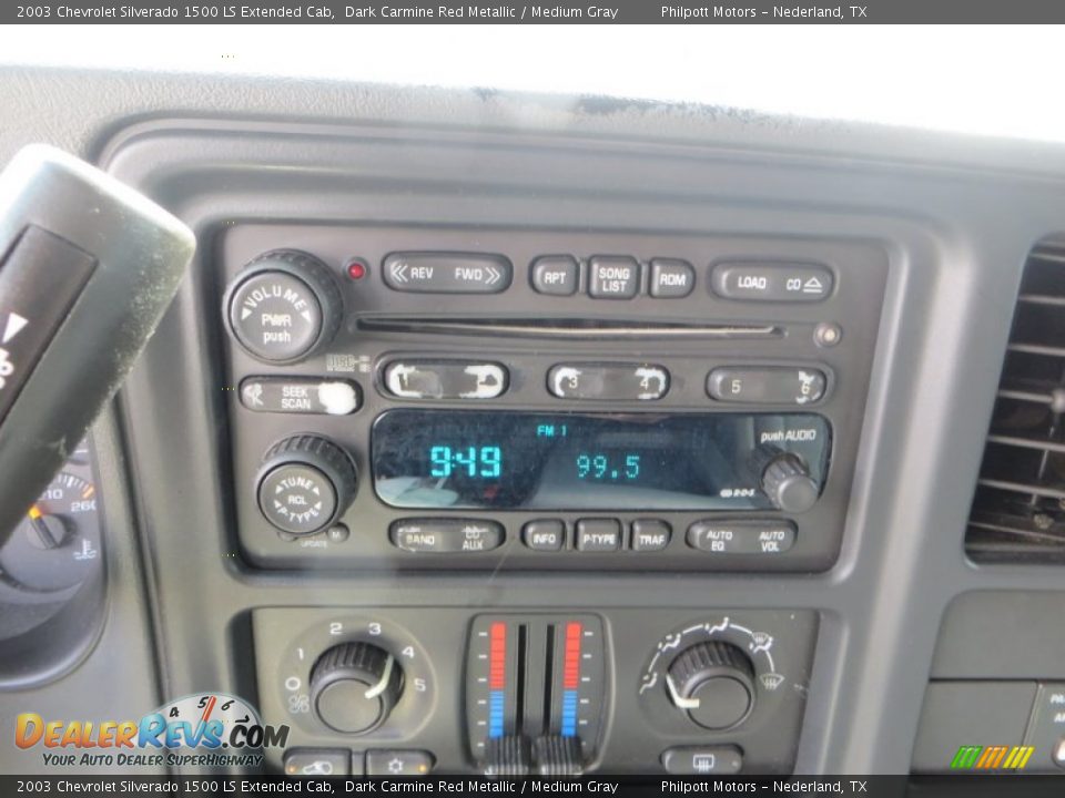 2003 Chevrolet Silverado 1500 LS Extended Cab Dark Carmine Red Metallic / Medium Gray Photo #32