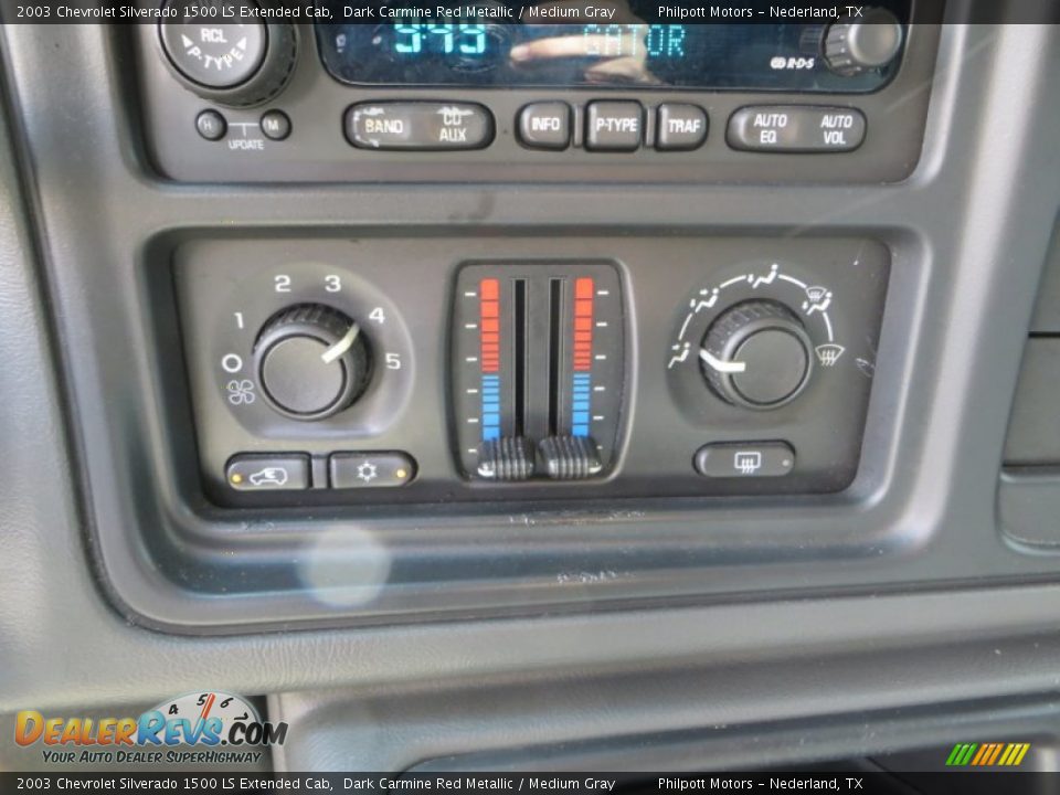 2003 Chevrolet Silverado 1500 LS Extended Cab Dark Carmine Red Metallic / Medium Gray Photo #33