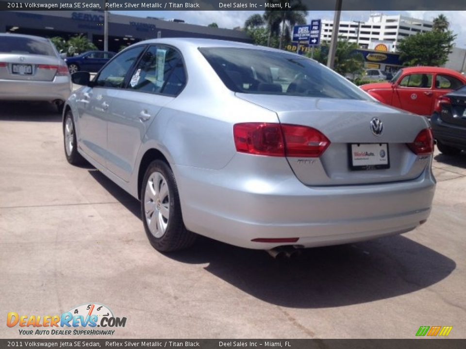 2011 Volkswagen Jetta SE Sedan Reflex Silver Metallic / Titan Black Photo #3