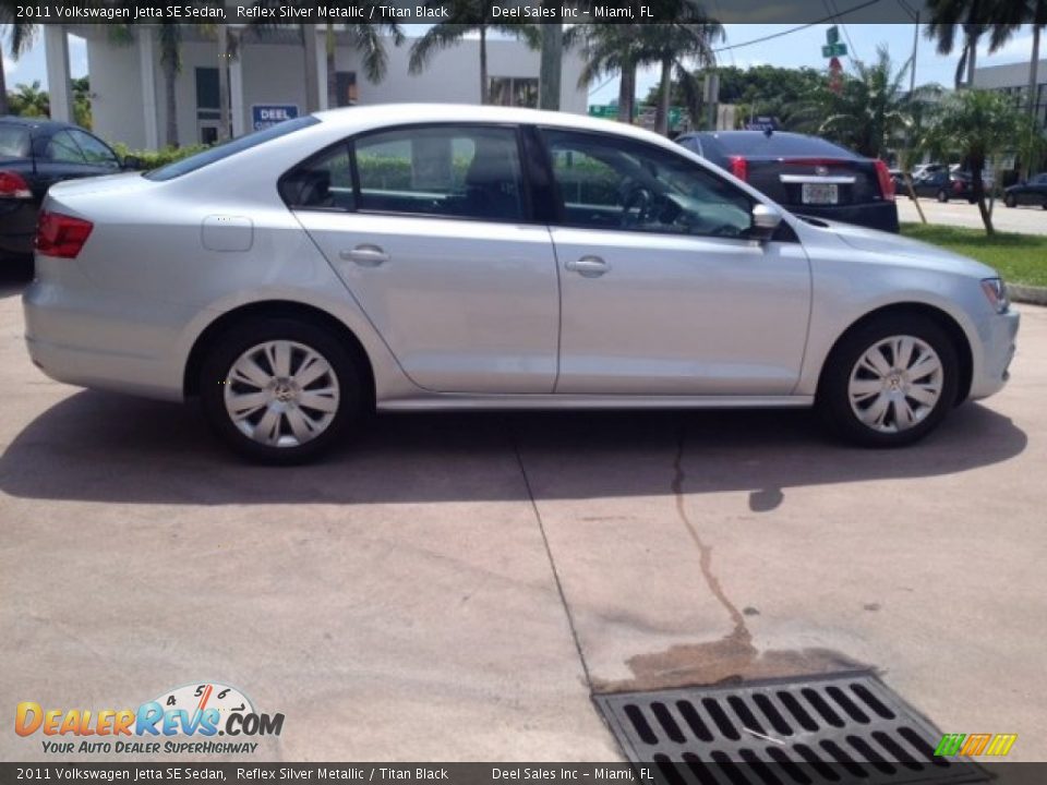 2011 Volkswagen Jetta SE Sedan Reflex Silver Metallic / Titan Black Photo #6