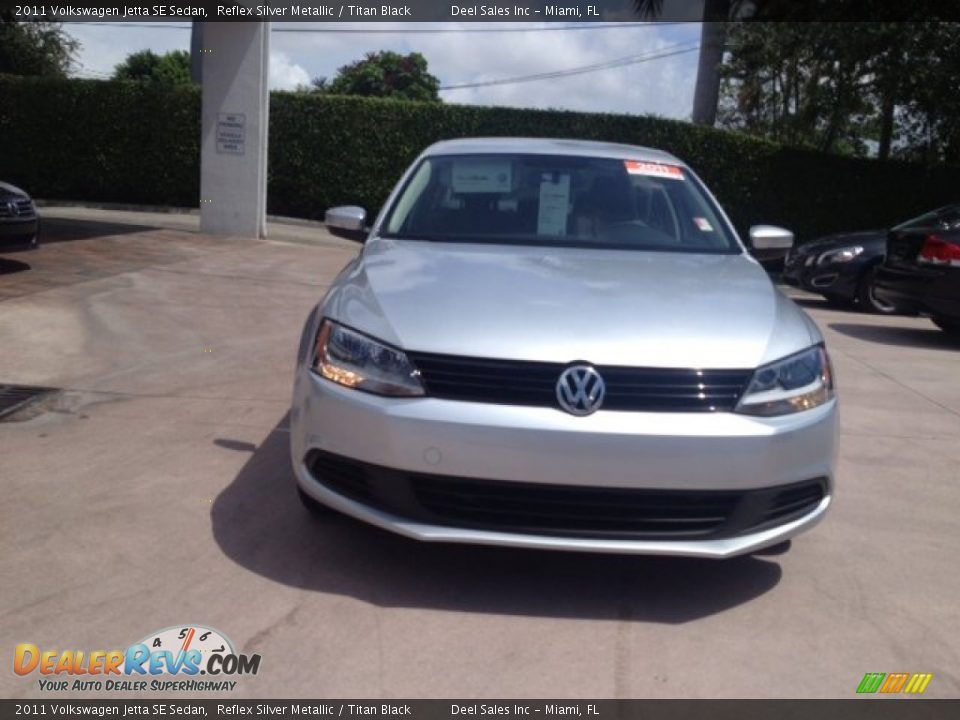 2011 Volkswagen Jetta SE Sedan Reflex Silver Metallic / Titan Black Photo #8