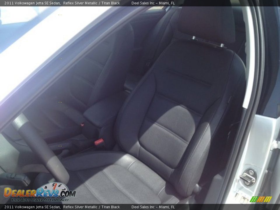 2011 Volkswagen Jetta SE Sedan Reflex Silver Metallic / Titan Black Photo #9
