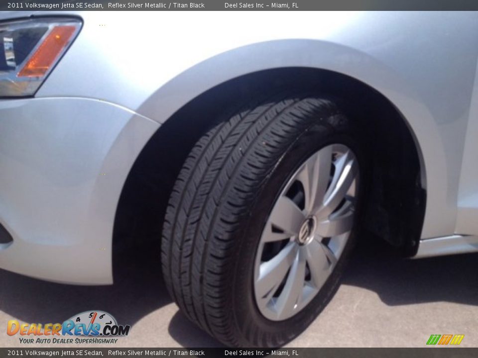 2011 Volkswagen Jetta SE Sedan Reflex Silver Metallic / Titan Black Photo #13
