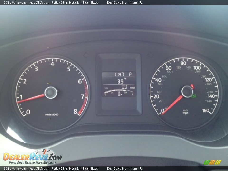 2011 Volkswagen Jetta SE Sedan Reflex Silver Metallic / Titan Black Photo #15