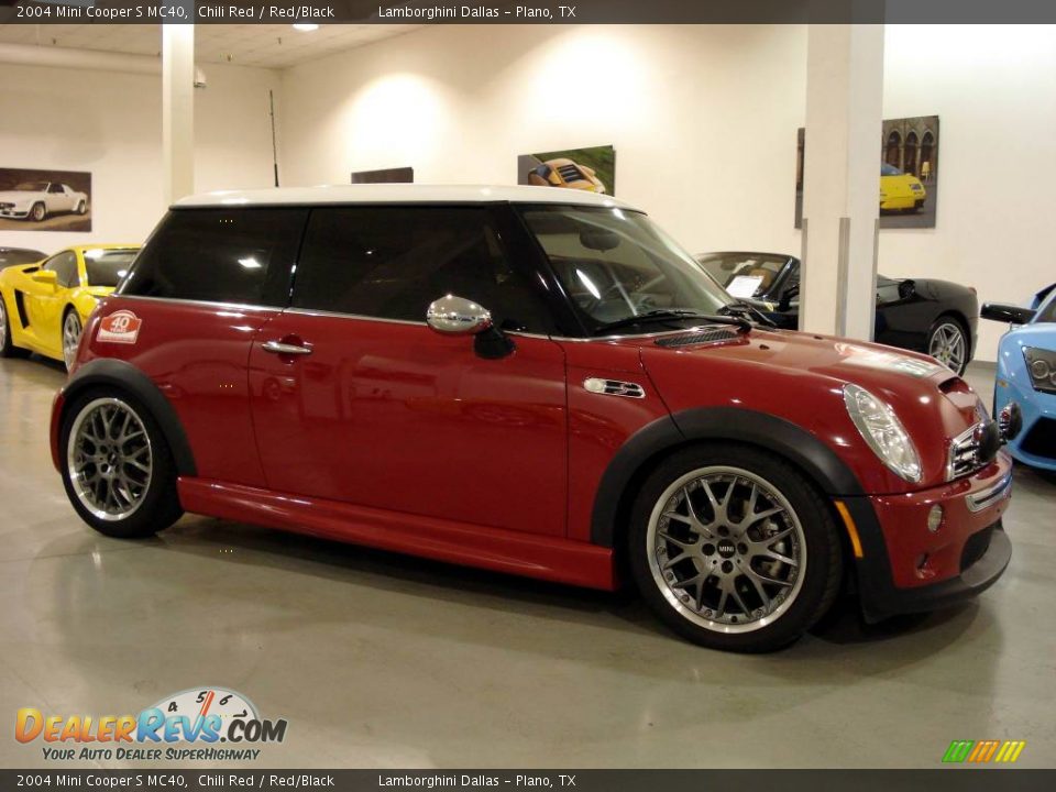 2004 Mini Cooper S MC40 Chili Red / Red/Black Photo #1