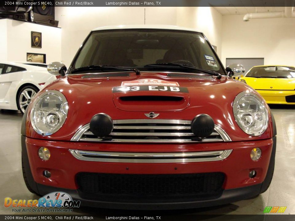 2004 Mini Cooper S MC40 Chili Red / Red/Black Photo #3