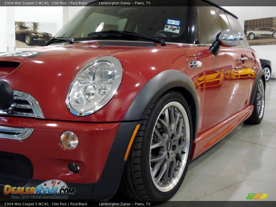 2004 Mini Cooper S MC40 Chili Red / Red/Black Photo #5