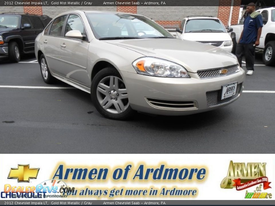 2012 Chevrolet Impala LT Gold Mist Metallic / Gray Photo #1