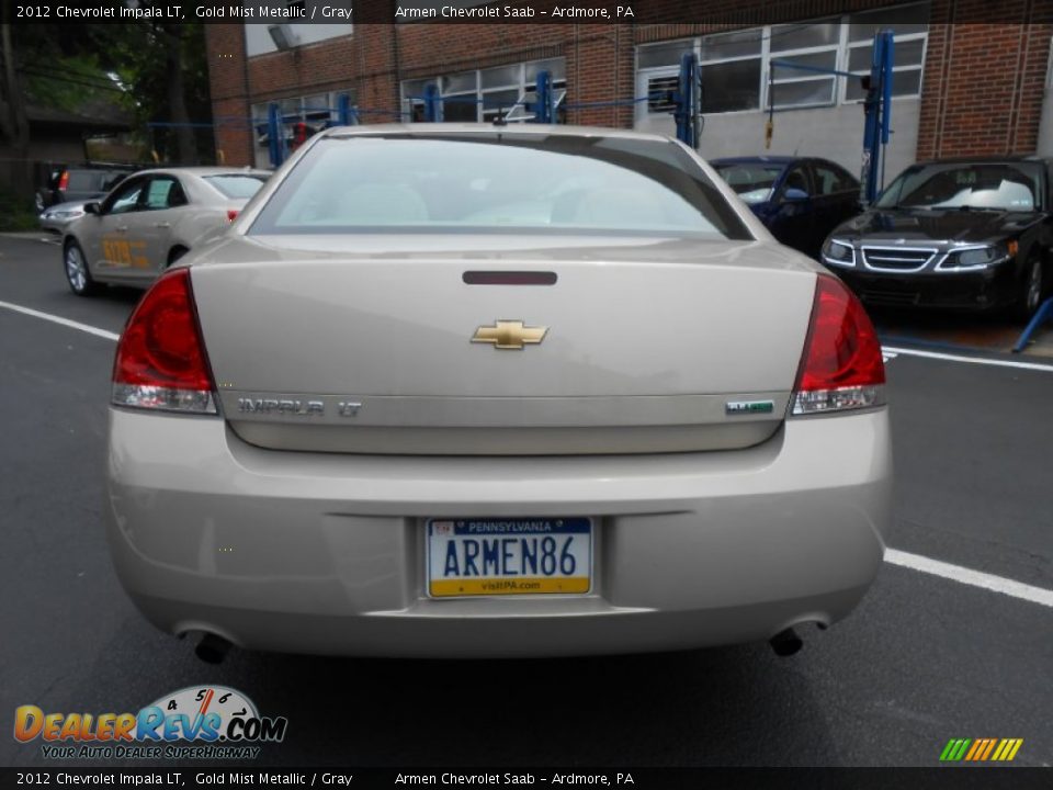 2012 Chevrolet Impala LT Gold Mist Metallic / Gray Photo #6