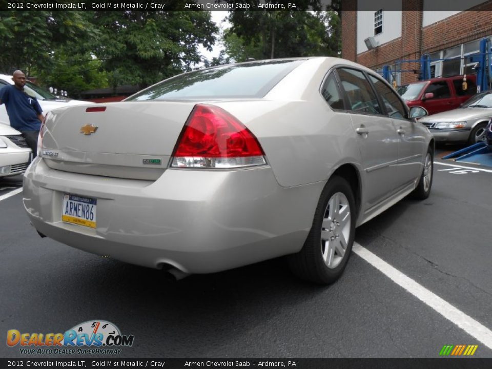 2012 Chevrolet Impala LT Gold Mist Metallic / Gray Photo #7