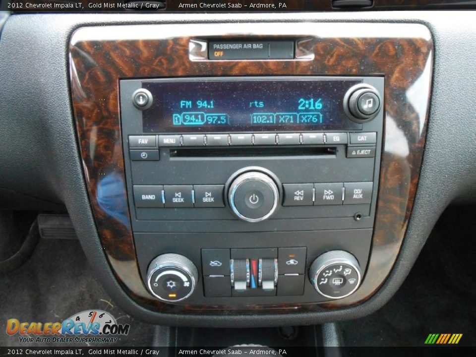 2012 Chevrolet Impala LT Gold Mist Metallic / Gray Photo #23